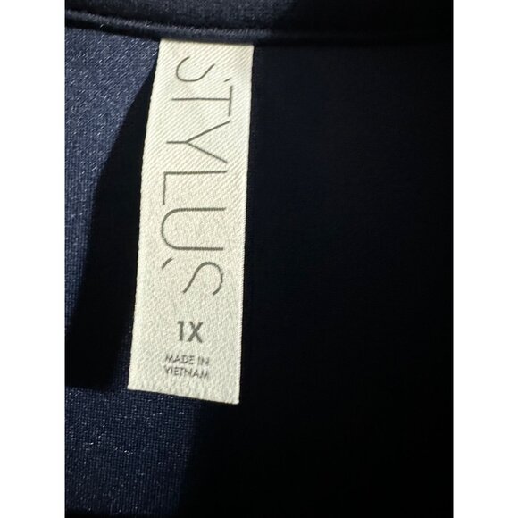 Stylus Women’s pullover crop top sport sweatshirt size 1X NWT - Picture 7 of 7